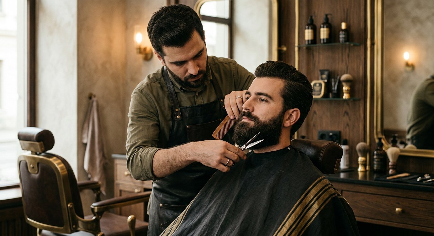 Bartpflege beim Barber